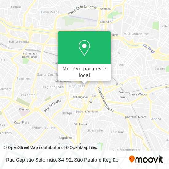 Rua Capitão Salomão, 34-92 mapa