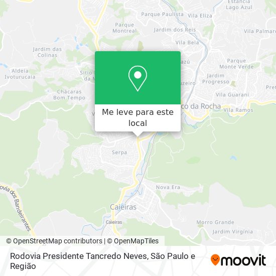 Rodovia Presidente Tancredo Neves mapa