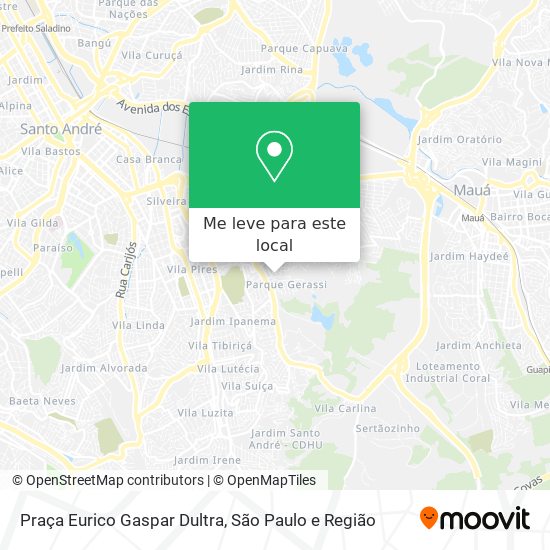 Praça Eurico Gaspar Dultra mapa