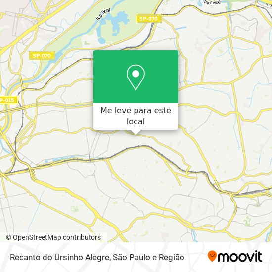 Recanto do Ursinho Alegre mapa