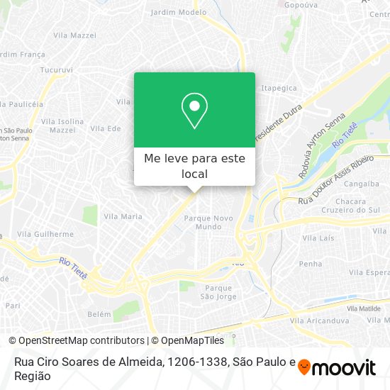 Rua Ciro Soares de Almeida, 1206-1338 mapa