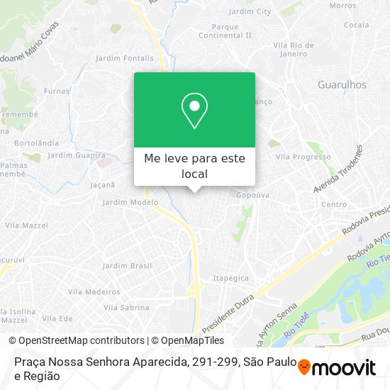 Praça Nossa Senhora Aparecida, 291-299 mapa