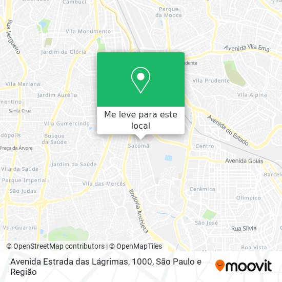 Avenida Estrada das Lágrimas, 1000 mapa