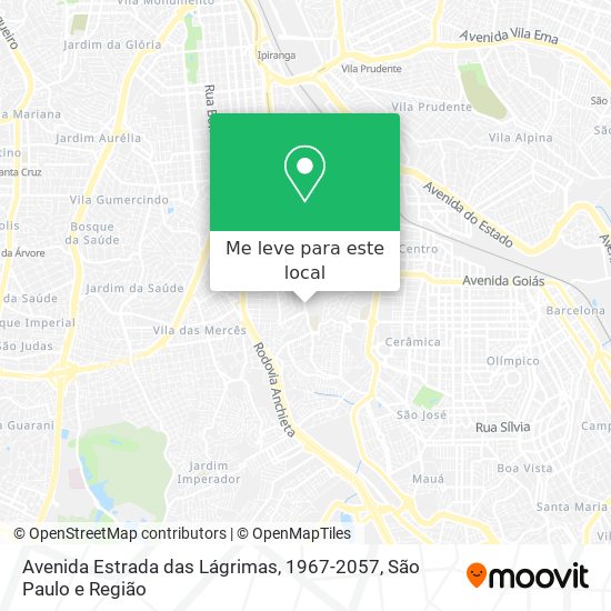 Avenida Estrada das Lágrimas, 1967-2057 mapa