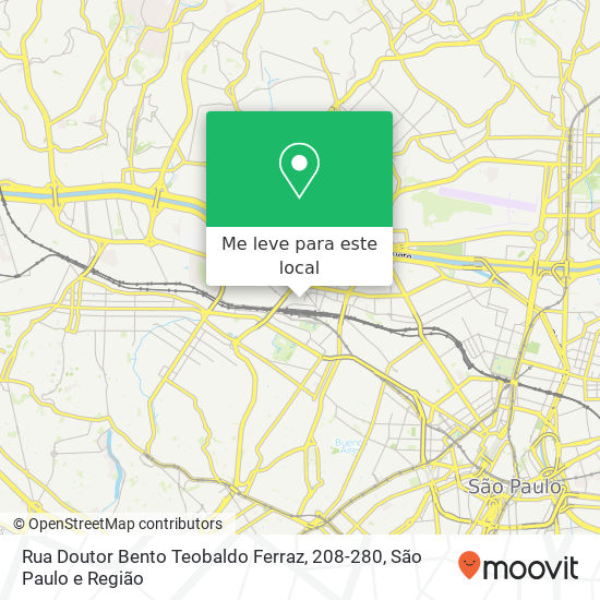 Rua Doutor Bento Teobaldo Ferraz, 208-280 mapa