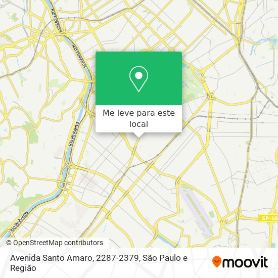 Avenida Santo Amaro, 2287-2379 mapa