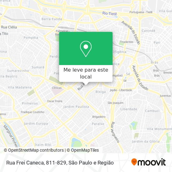 Rua Frei Caneca, 811-829 mapa