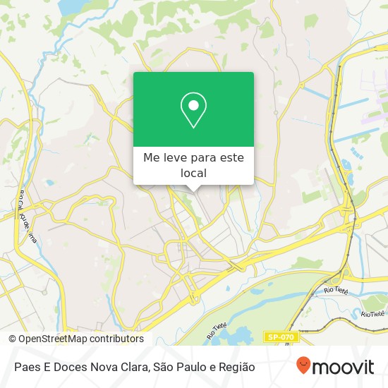 Paes E Doces Nova Clara, Avenida Doutor Renato de Andrade Maia Maia Guarulhos-SP 07114-000 mapa