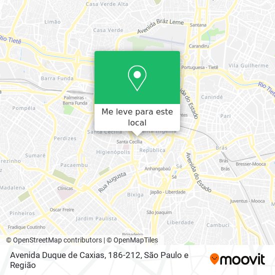 Avenida Duque de Caxias, 186-212 mapa