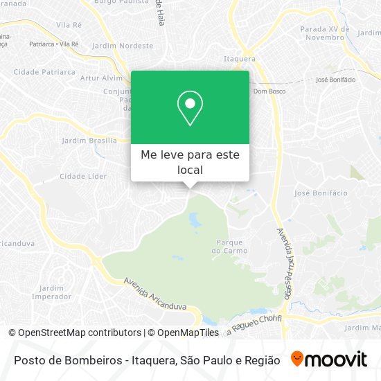 Posto de Bombeiros - Itaquera mapa
