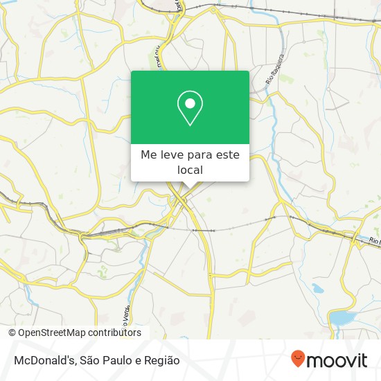 McDonald's, Avenida José Pinheiro Borges Itaquera São Paulo-SP 08220-385 mapa