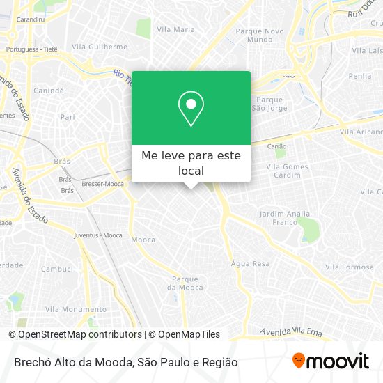 Brechó Alto da Mooda mapa