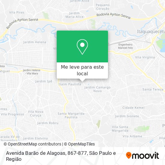 Avenida Barão de Alagoas, 867-877 mapa