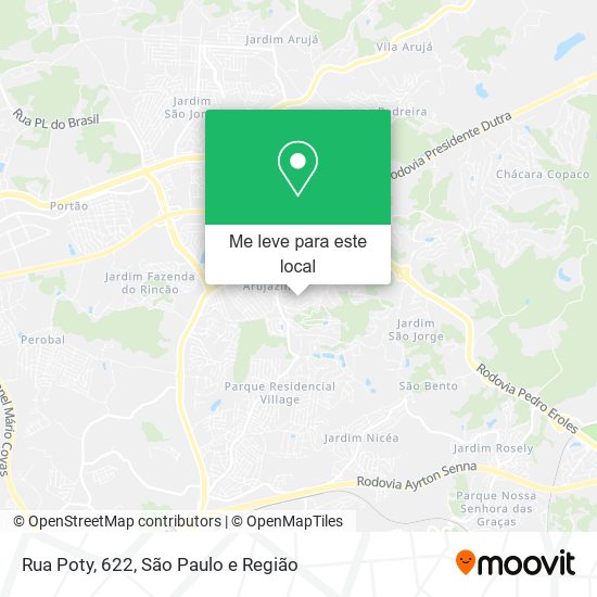 Rua Poty, 622 mapa