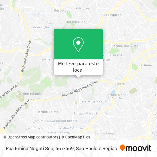 Rua Emica Noguti Seo, 667-669 mapa