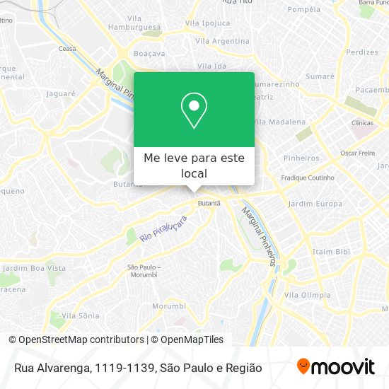 Rua Alvarenga, 1119-1139 mapa