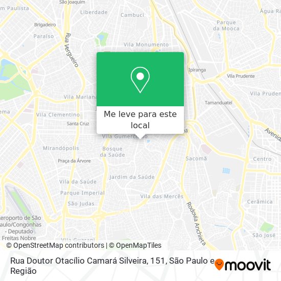 Rua Doutor Otacílio Camará Silveira, 151 mapa