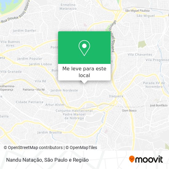 Nandu Natação mapa