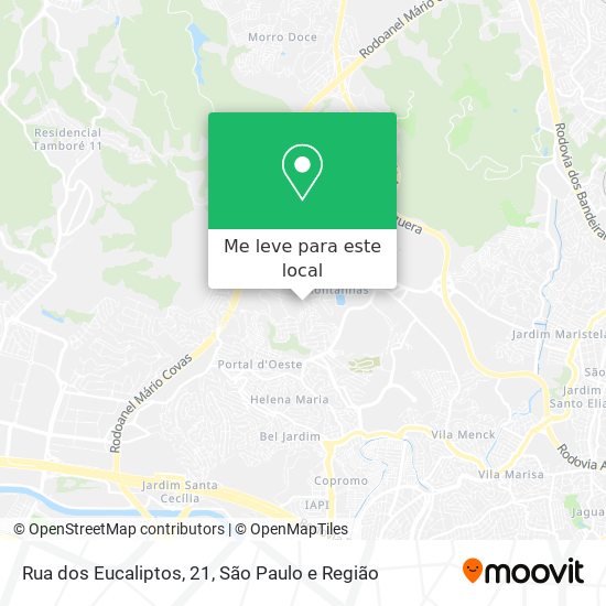Rua dos Eucaliptos, 21 mapa