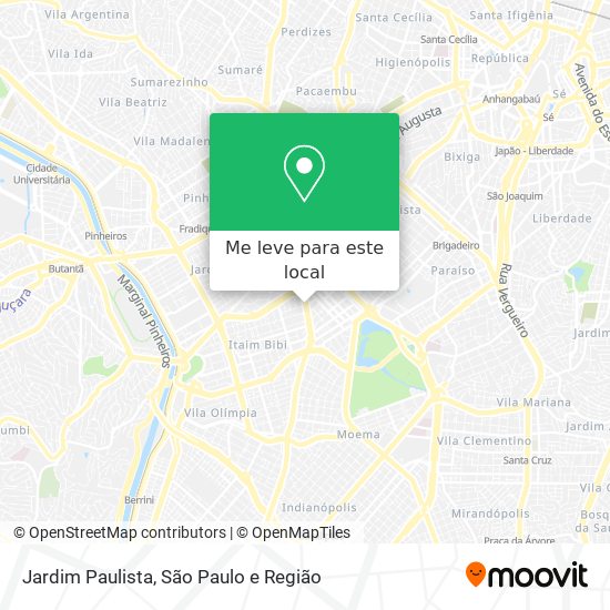 Jardim Paulista mapa
