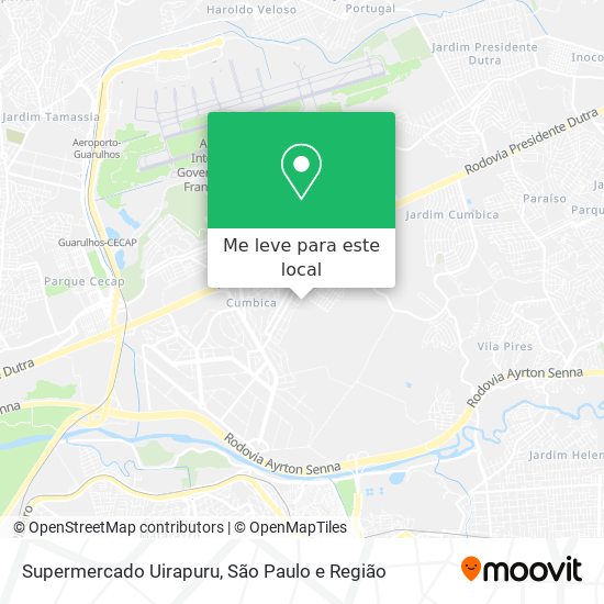 Supermercado Uirapuru mapa