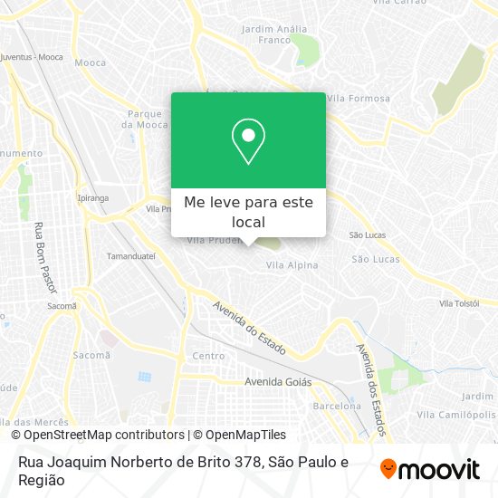 Rua Joaquim Norberto de Brito 378 mapa