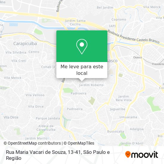 Rua Maria Vacari de Souza, 13-41 mapa