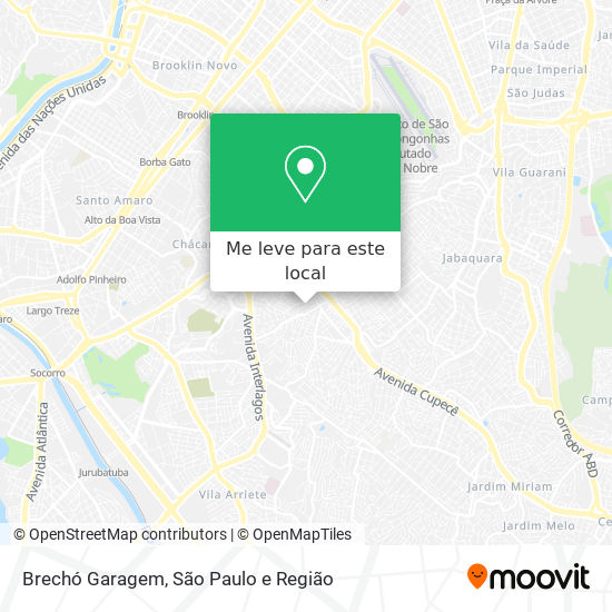 Brechó Garagem mapa