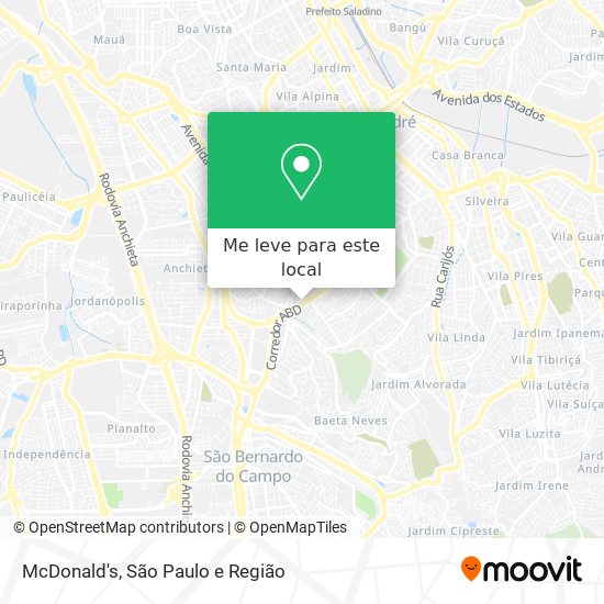 McDonald's mapa