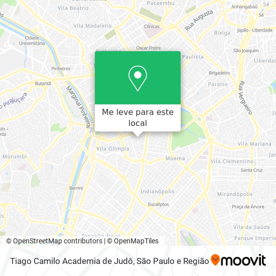 Tiago Camilo Academia de Judô mapa