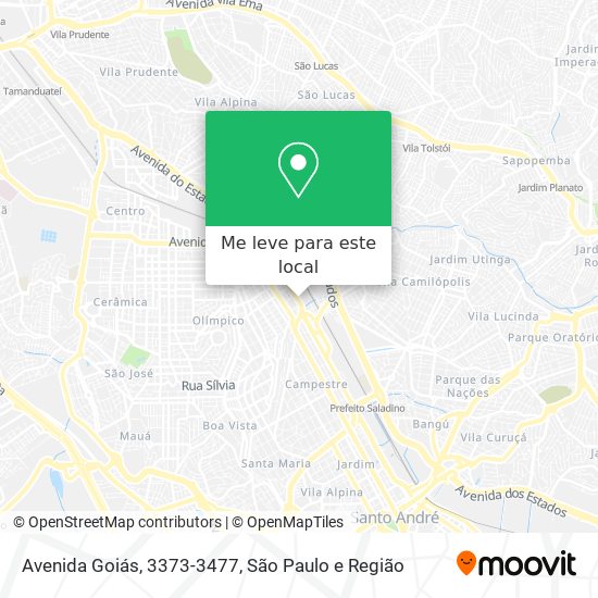 Avenida Goiás, 3373-3477 mapa