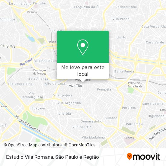 Estudio Vila Romana mapa