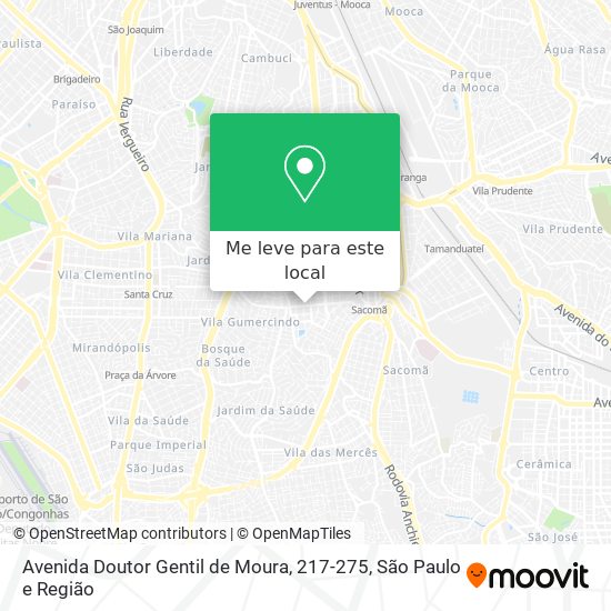 Avenida Doutor Gentil de Moura, 217-275 mapa