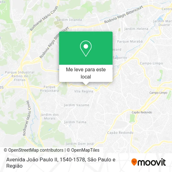 Avenida João Paulo II, 1540-1578 mapa