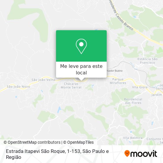 Estrada Itapevi São Roque, 1-153 mapa