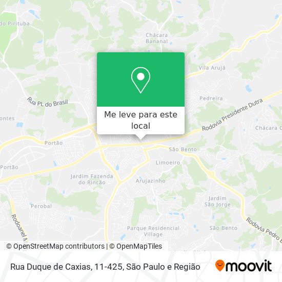 Rua Duque de Caxias, 11-425 mapa