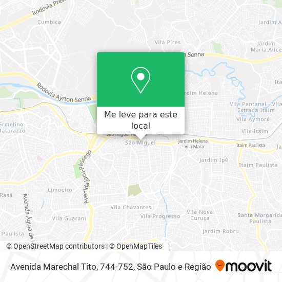 Avenida Marechal Tito, 744-752 mapa