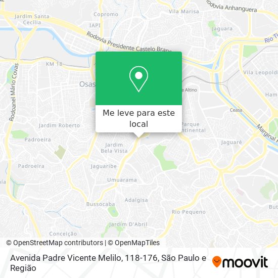 Avenida Padre Vicente Melilo, 118-176 mapa
