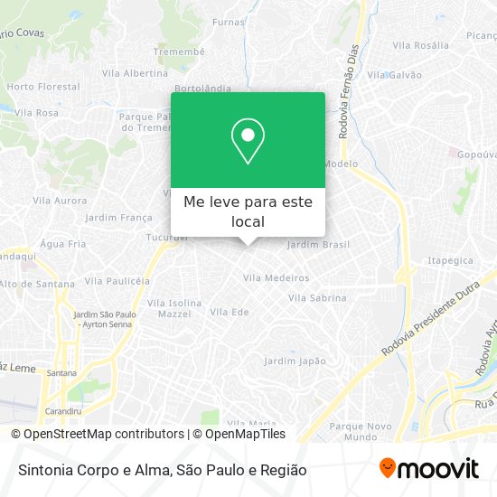 Sintonia Corpo e Alma mapa