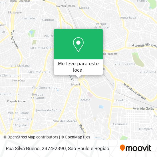 Rua Silva Bueno, 2374-2390 mapa