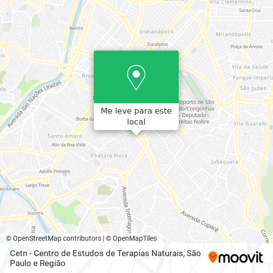 Cetn - Centro de Estudos de Terapias Naturais mapa