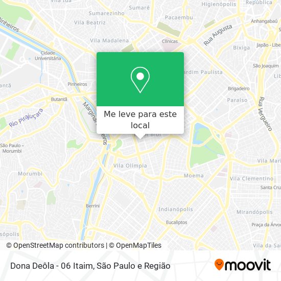 Dona Deôla - 06 Itaim mapa