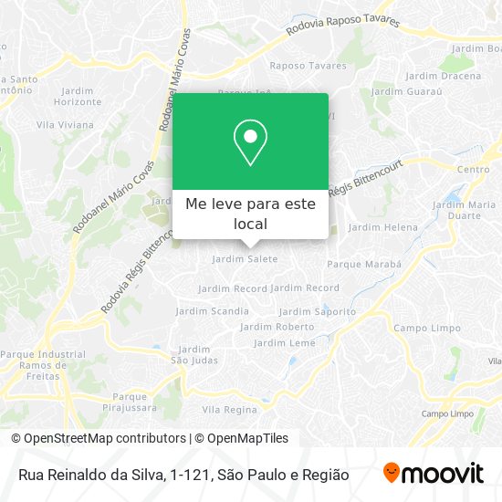 Rua Reinaldo da Silva, 1-121 mapa