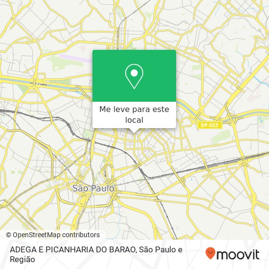 ADEGA E PICANHARIA DO BARAO, Rua Barão de Ladário Pari São Paulo-SP 03010-000 mapa
