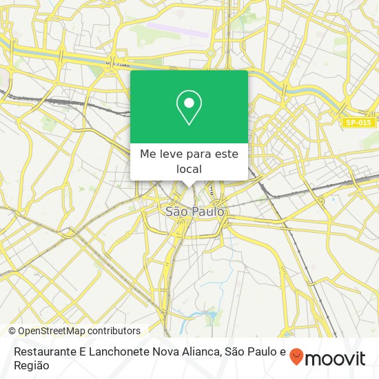 Restaurante E Lanchonete Nova Alianca, Rua São Bento Sé São Paulo-SP 01011-100 mapa