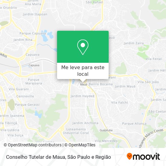 Conselho Tutelar de Maua mapa