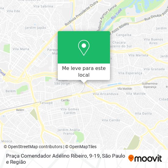Praça Comendador Adélino Ribeiro, 9-19 mapa