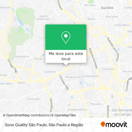 Sono Quality São Paulo mapa