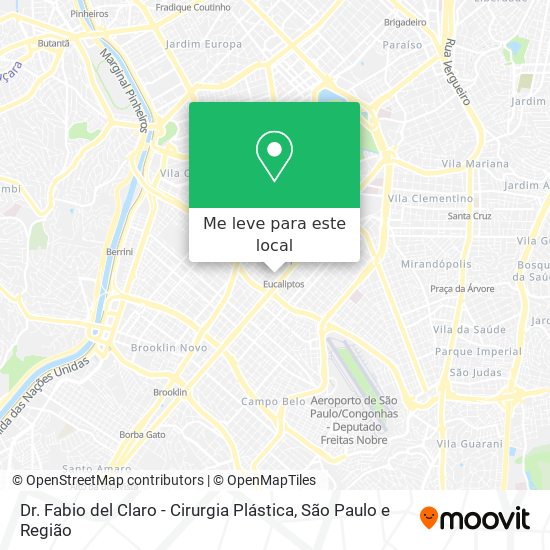 Dr. Fabio del Claro - Cirurgia Plástica mapa