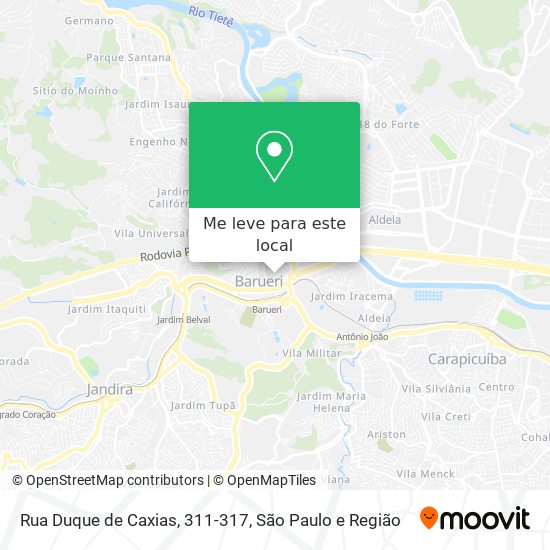 Rua Duque de Caxias, 311-317 mapa